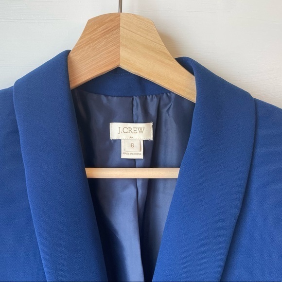 J. Crew Factory Royal Blue Crepe Blazer NWOT! Size: 6 - Picture 4 of 8